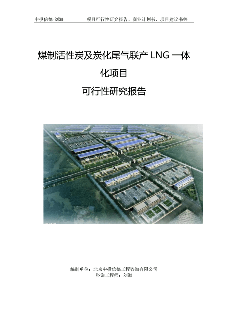 煤制活性炭及炭化尾气联产LNG一体化项目可行性研究报告模板-立项备案.doc